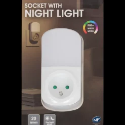 Adaptateur de prise avec veilleuse | Action FR Discount