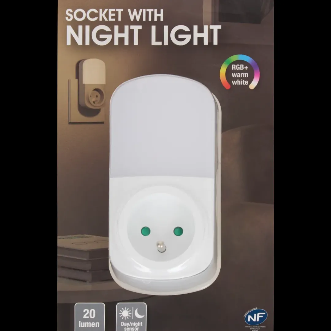 Adaptateur de prise avec veilleuse | Action FR Discount