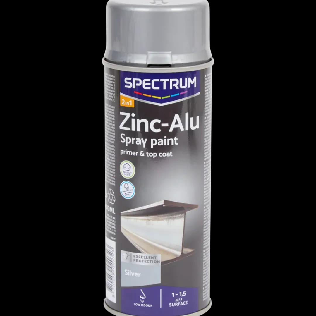 Spectrum Bombe de peinture zinc-alu Argent Silver | Action FR New