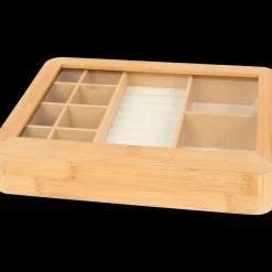 Boîte à bijoux en bambou | Action FR Outlet