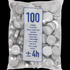 Bougies chauffe-plats blanches Blanc | Action FR Clearance