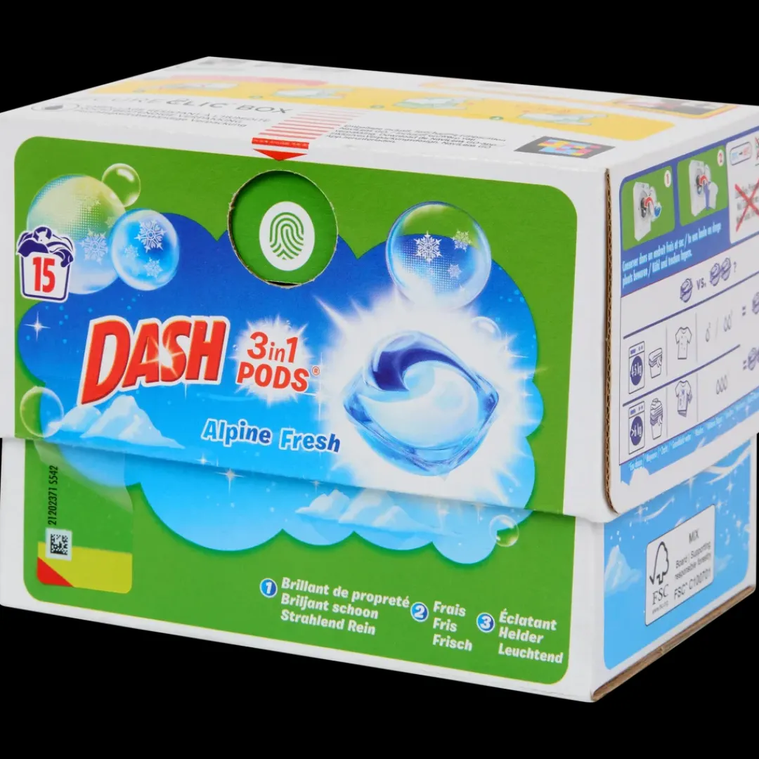 Dash Capsules de lessive 3-en-1 Alpine Fresh | Action FR Hot