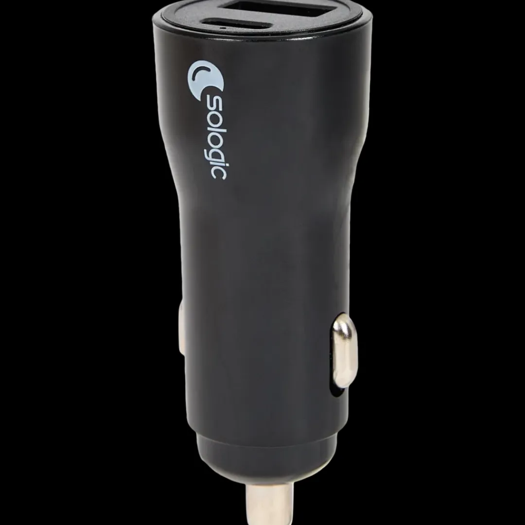 Sologic Chargeur allume-cigare 2 ports | Action FR Discount