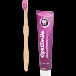 Dentifrice et brosse à dents OptiSmile Purple Whitening | Action FR Outlet