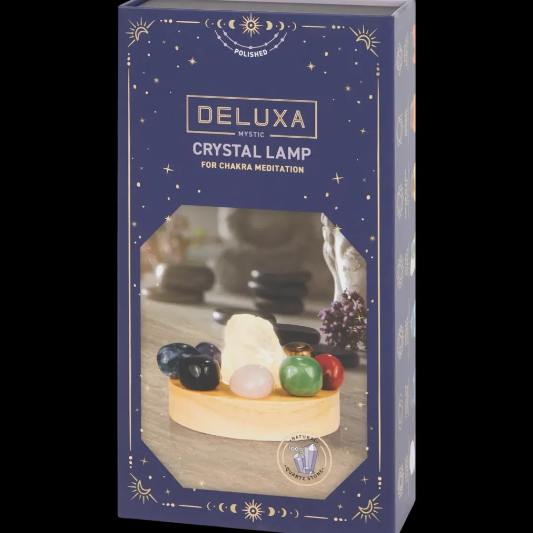 Lampe 7 chakras avec cristaux Deluxa | Action FR Outlet