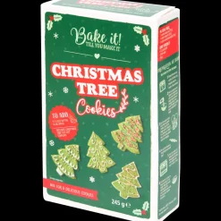Mélange pour biscuits en forme de sapins de Noël Bake it! | Action FR Clearance