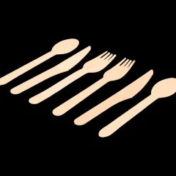 Ménagère couverts en bois | Action FR Discount