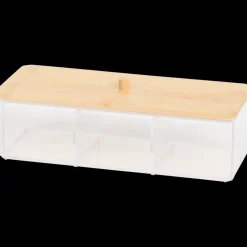 Organisateur avec couvercle en bambou | Action FR Clearance
