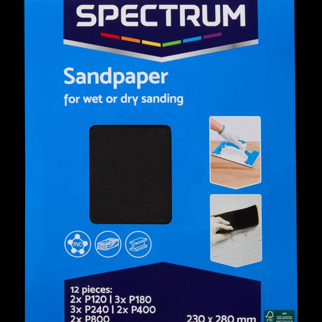 Papier de verre Spectrum | Action FR Clearance