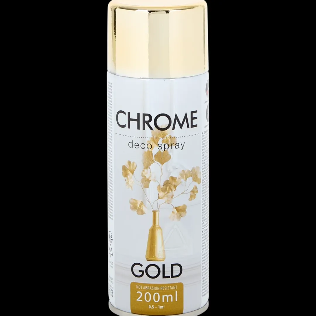 Peinture en aérosol à effet chromé Doré Gold | Action FR Clearance