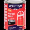 Spectrum Peinture laque satinée pour bois 2-en-1 Noir Noir | Action FR Best