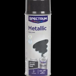 Spectrum Peinture métallisée en aérosol Noir Noir 400 ml | Action FR Discount