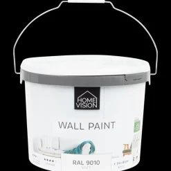 Peinture murale mate Home Vision RAL 9010 Blanc 10 litre | Action FR Best