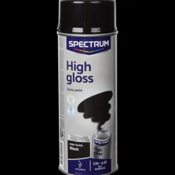 Spectrum Peinture noire en aérosol haute brillance Noir 400 ml | Action FR Best