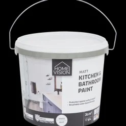 Peinture pour salle de bain et cuisine Home Vision Blanc mat Blanc | Action FR Hot