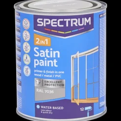 Spectrum Peinture satinée 2-en-1 RAL 7036 Gris 750 ml | Action FR Best