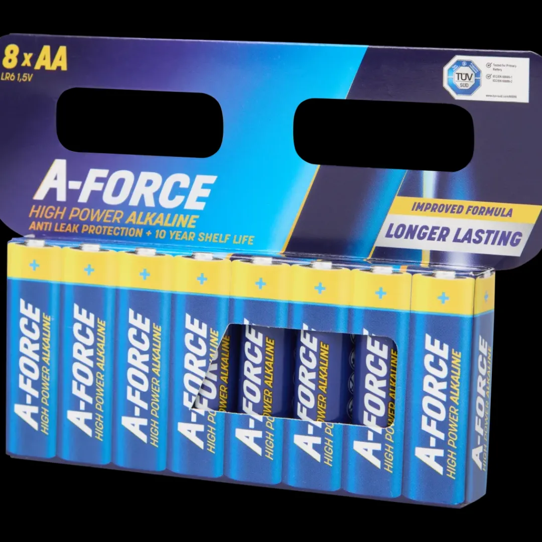 Piles A-Force High Power Alkaline AA 8 Pièces | Action FR