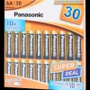 Panasonic Piles alcalines AA 30 Pièces | Action FR Sale