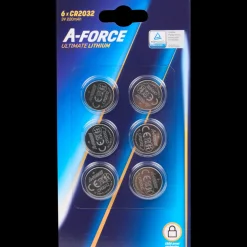 A-Force Piles boutons CR2032 6 Pièces | Action FR Clearance