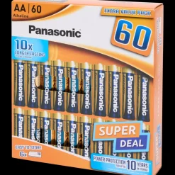Panasonic Piles AA 60 Pièces | Action FR New