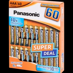 Panasonic Piles AAA 60 Pièces | Action FR Discount