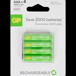 GP Piles rechargeables AAA 4 Pièces | Action FR Outlet