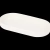 Plateau ovale en porcelaine Blanc Ovale | Action FR Clearance