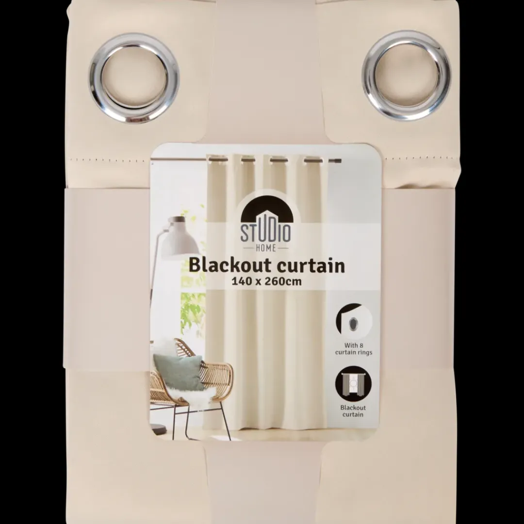 Studio Home Rideau occultant prêt-à-poser Polyester | Action FR Outlet