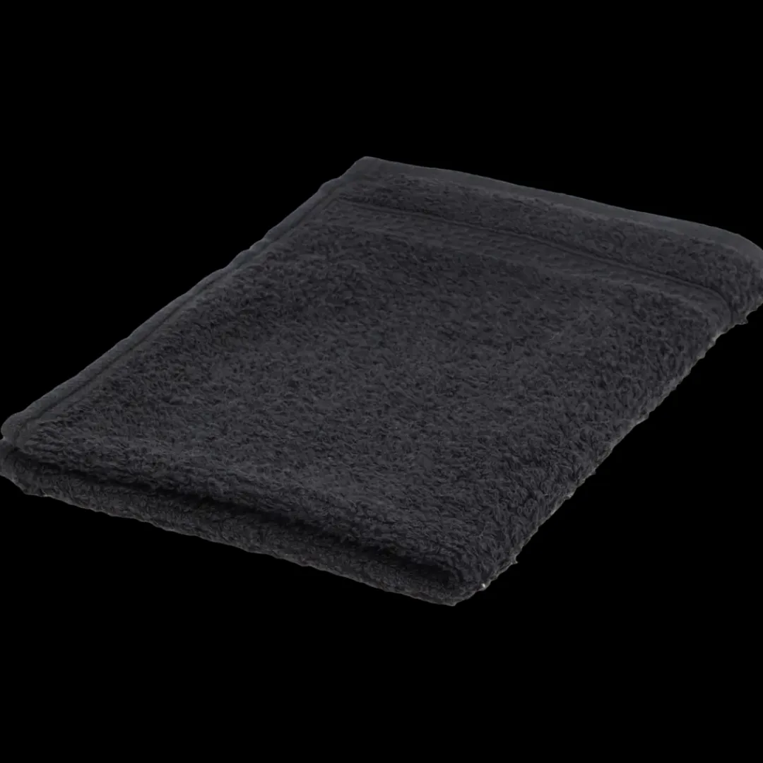 Serviette invité Capetown Noir 50 x 30 cm Noir | Action FR New