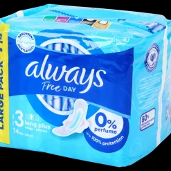 Always Serviettes hygiéniques Free Day Long Plus 14 Pièces | Action FR Online