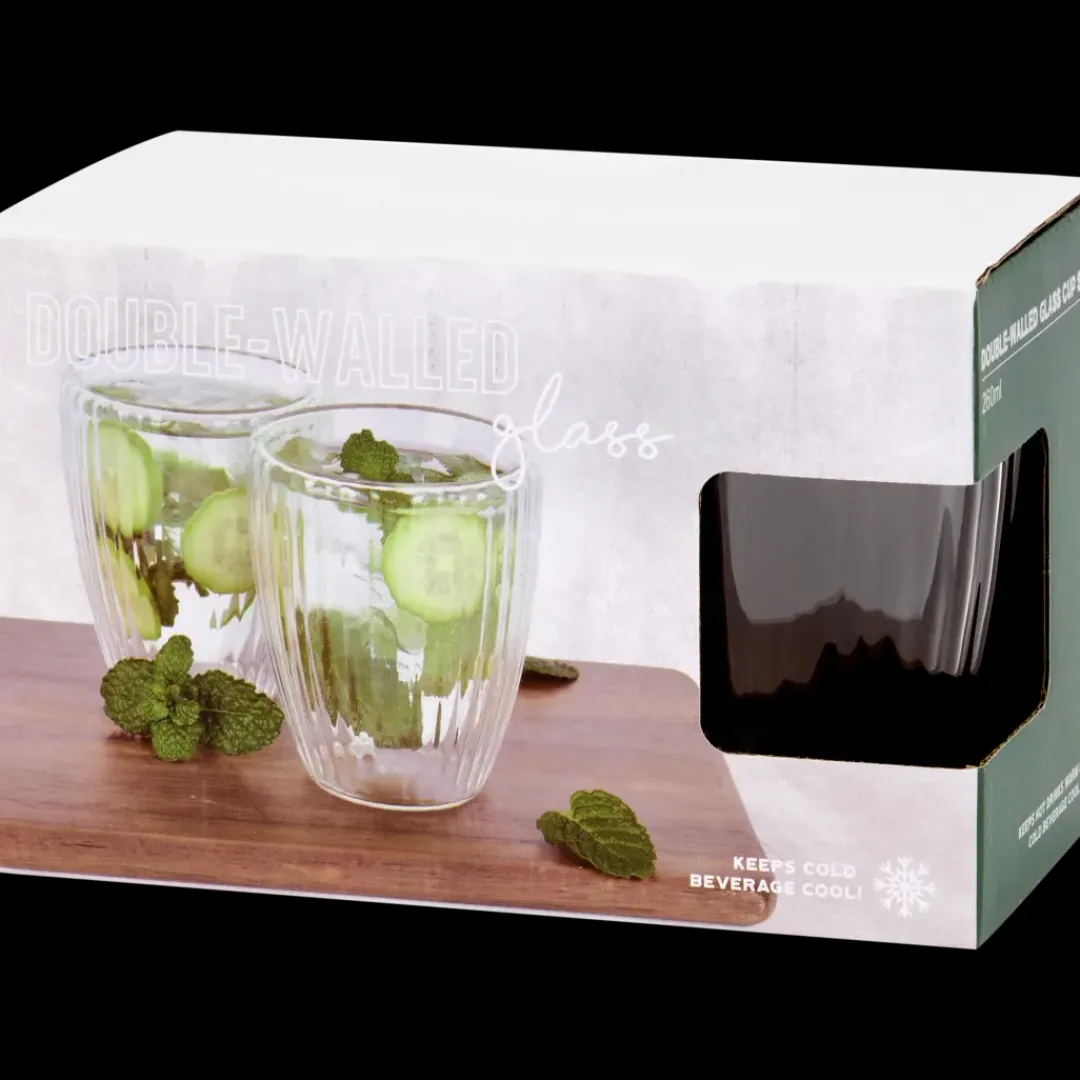 Verres à double paroi 2 Pièces | Action FR Discount